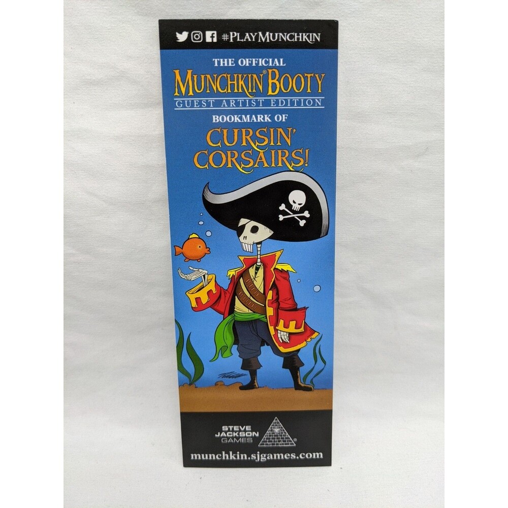 Munchkin Booty The Official Guest Artist Edition Bookmark Of Cursin Corsairs